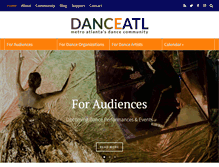 Tablet Screenshot of danceatl.org